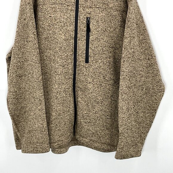 Swiss Tech Men's Sweater Size 3XL Beige 1/4 Zip Pullover Long Sleeve Zip Pocket - Picture 5 of 15